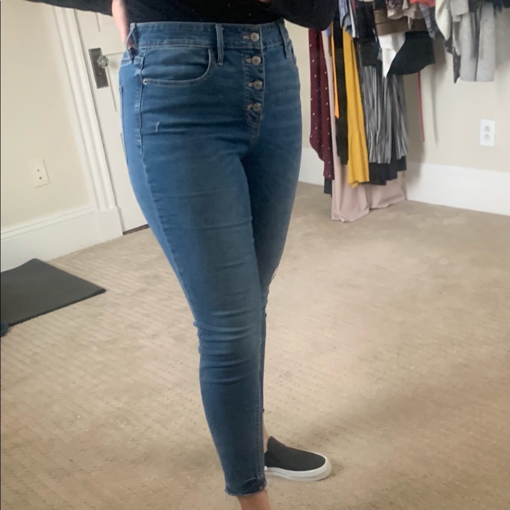 Old Navy Mid-Rise Rockstar Jeans